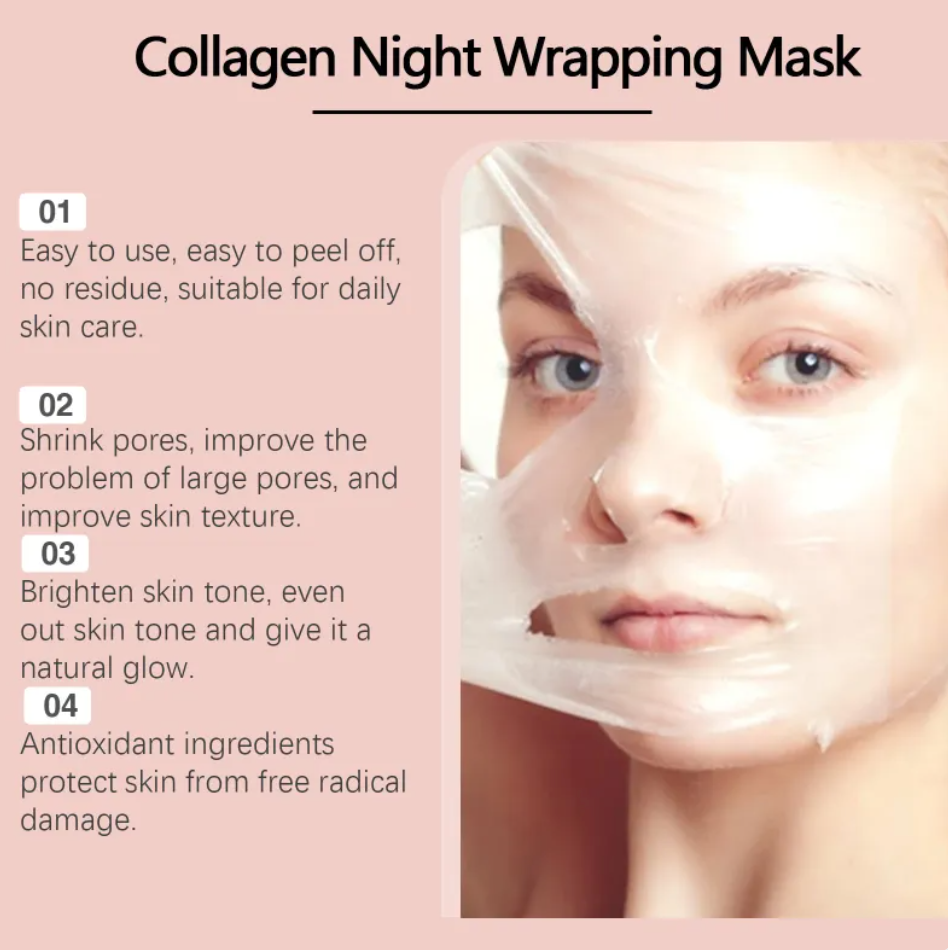 Collagen Rengöringsmask – Djuprengörande & Fuktgivande