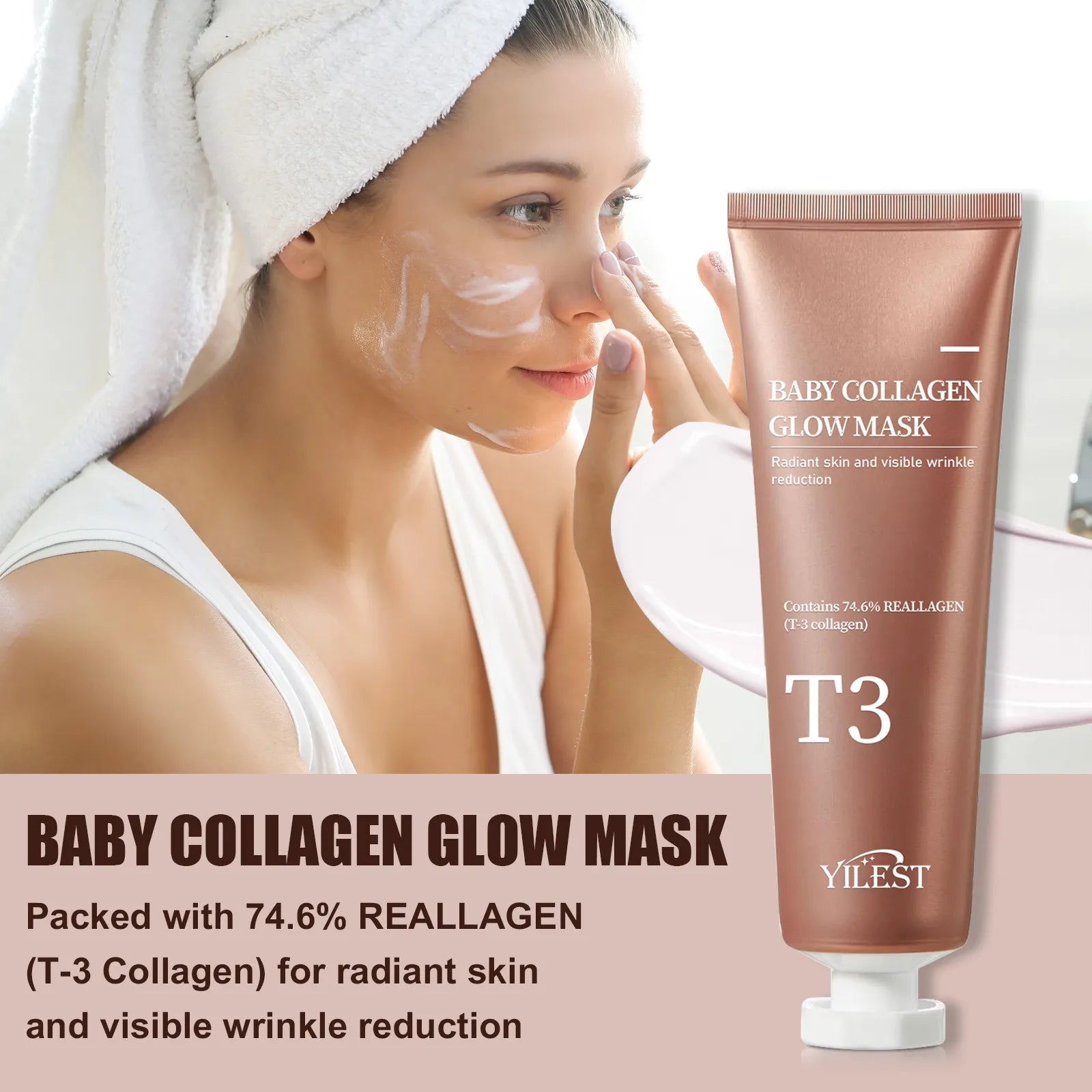 Baby Kollagen Fuktmask – Skonsam & Återfuktande