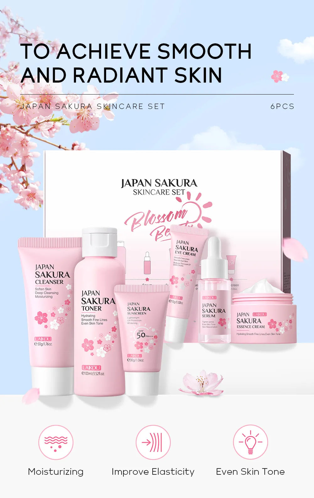 Sakura Bloom Skin Essentials Kit